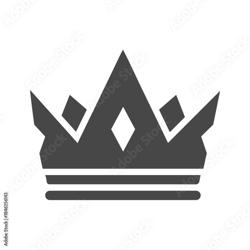 Crown icon in simple style