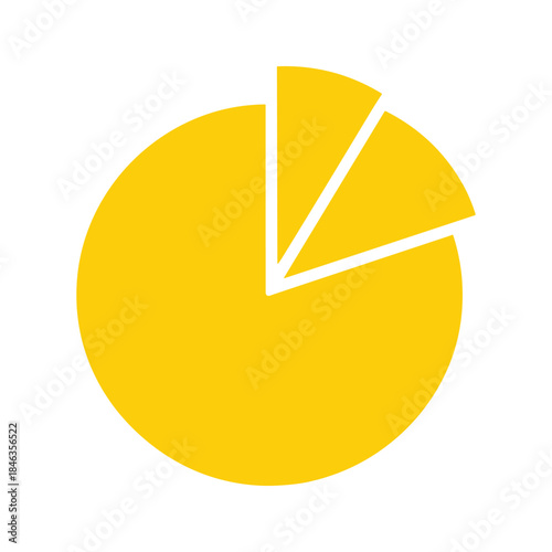 Simple Yellow Pie Chart