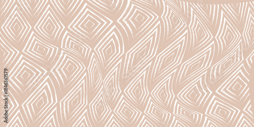 Trendy aesthetic abstract seamless pattern with geometric print. Minimalistic Organic brush stroke, ink texture. Simple design for wallpaper, textile, wrapping, packing, fabric, branding, decoration.