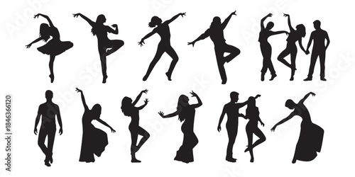 vector silhouettes of people