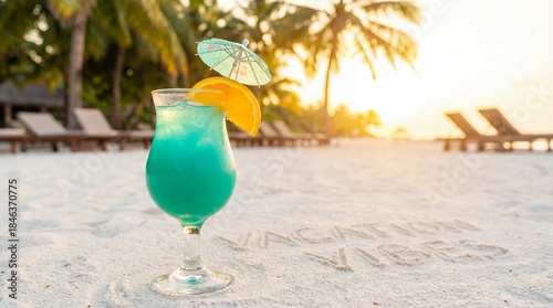 A refreshing tropical cockt...