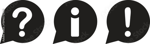 Speech Bubble Icons Vector for Communication and Expression Design