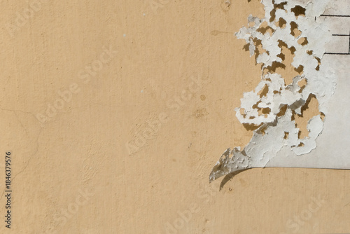 Abstract pattern and texture background of damaged paper. Copy space for text. For graphic design, 3D rendering and banners