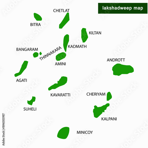 Lakshadweep Islands Map Illustration Sketch – Indian Union Territory Geographic Artwork