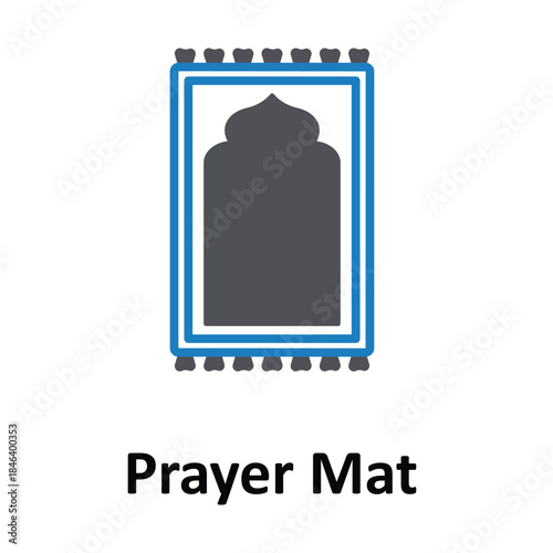 Prayer Mat Vector icon which can easily modify or edit