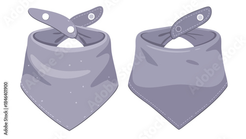 Illustrative presentation of baby bibs with secure clasp mechanisms and playful designs for modern childcare products