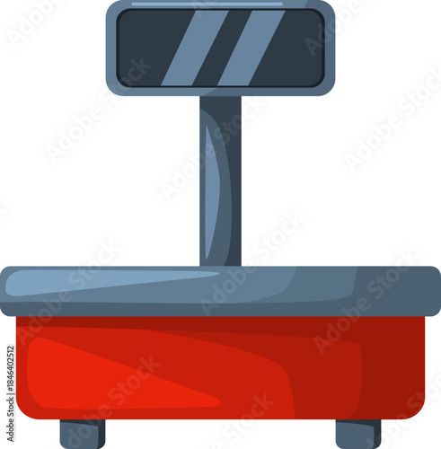 vector illustration of Digital Scale