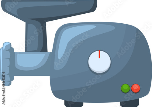 vector illustration of Meat Grinder Machine