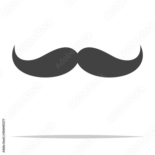 Mustache vector isolated illustration clip art