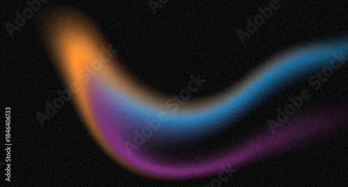 Light trail vibrant abstract line neon wave glowing and on black background Ideal for digital art, wallpapers, or futuristic designs.