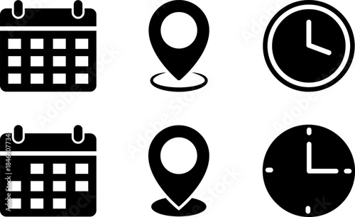 Date, Location, and Time Symbols