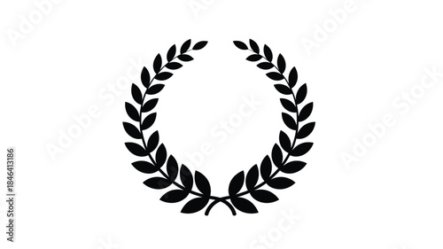 Minimalist tree with a bird and moon a striking silhouette