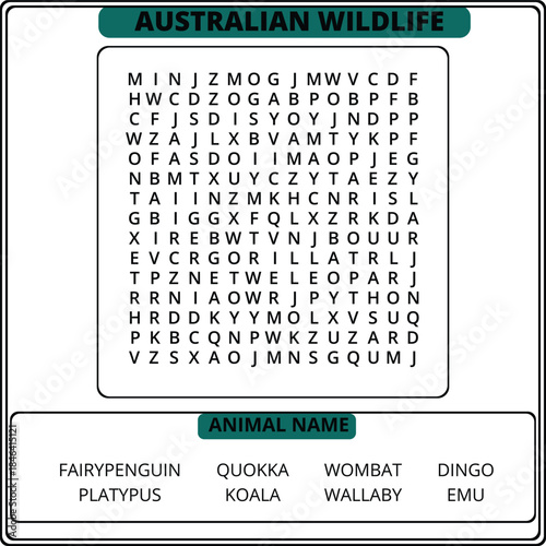 Vocabulary Thinking Word Search