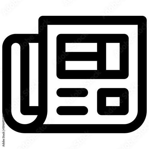 Stay informed. Editable stroke vector icon.