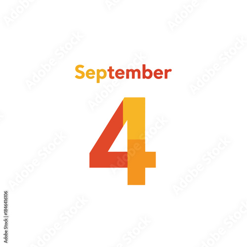 Modern numeric and textual representation for a specific calendar date in autumn