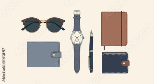 Elevated Essentials Flatlay Classic Style Accessories Personal Items