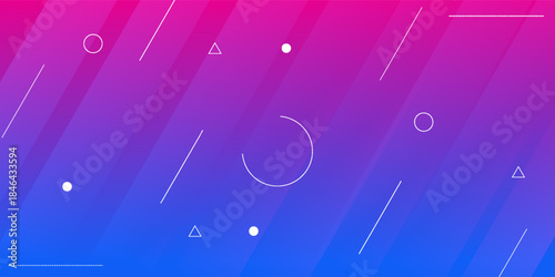 Minimal geometric background. Dynamic shapes composition. Modern Vector illustration eps 10