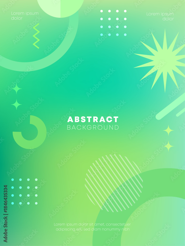 Naklejka premium Gradient Geometric Abstract Background Vector