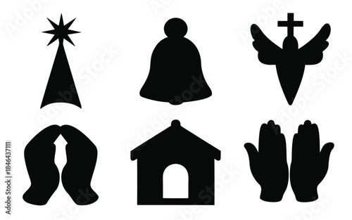 Christmas Silhouettes: A collection of simple, yet elegant silhouettes capturing the essence of the Christmas season.