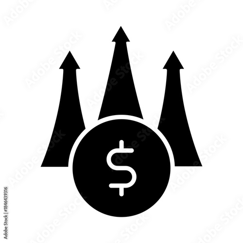 Profitable business icon vector. Business Illustration sign. Business team symbol or logo.
