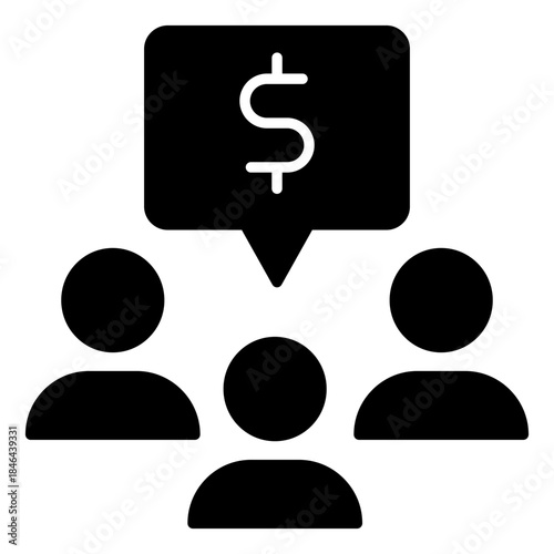 Profitable business icon vector. Business Illustration sign. Business team symbol or logo.