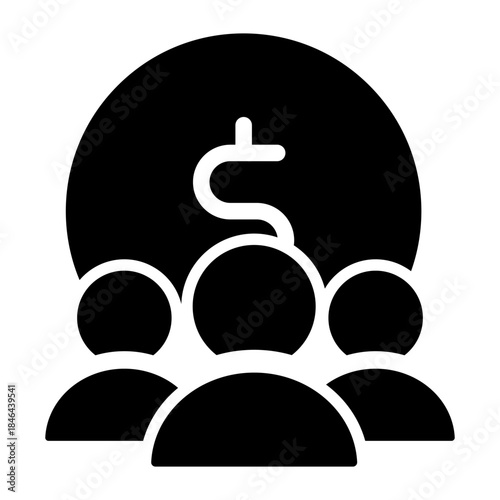 Profitable business icon vector. Business Illustration sign. Business team symbol or logo.