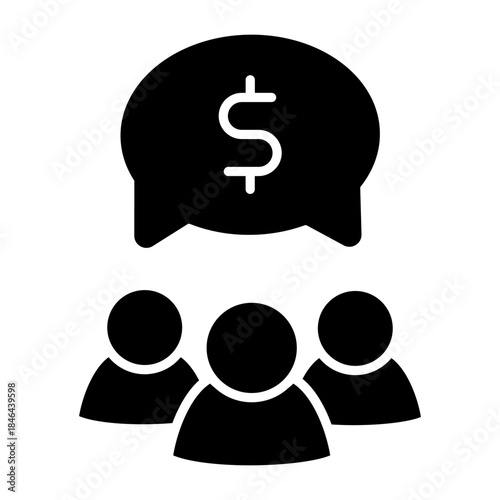 Profitable business icon vector. Business Illustration sign. Business team symbol or logo.