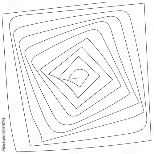 Chaotic line arrow. Doodle chaos simple drawn symbol confused messy knot tangle scribbled line. Vector isolated. Tangled wires complicated thoughts brain confusion problem solving.