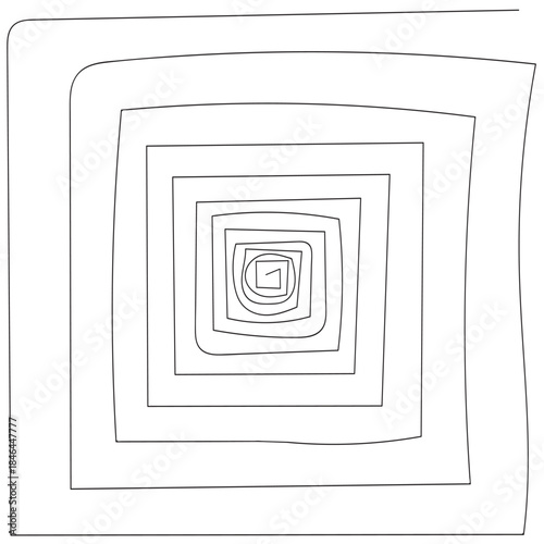 Chaotic line arrow. Doodle chaos simple drawn symbol confused messy knot tangle scribbled line. Vector isolated. Tangled wires complicated thoughts brain confusion problem solving.