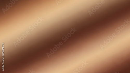 Smooth gradient of warm metallic bronze tones with diagonal reflections creating a modern abstract background texture