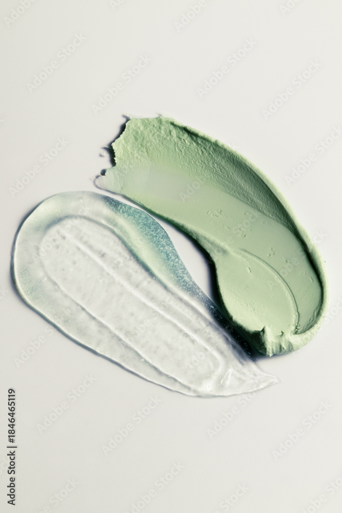 Ταπετσαρία Macro texture shot of jelly facial scrub or cleanser and kaolin clay mask on neu