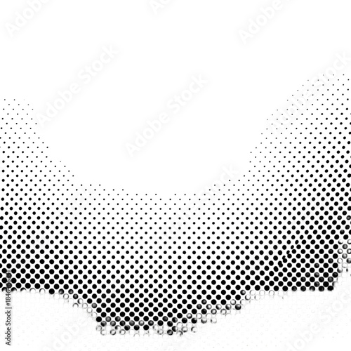 Black and White Halftone Pattern Abstract Background