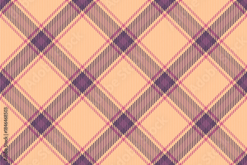 Cozy textile design. A seamless tartan pattern with woven fabric texture in muted colors. Use it for backgrounds, fashion, or home decor projects