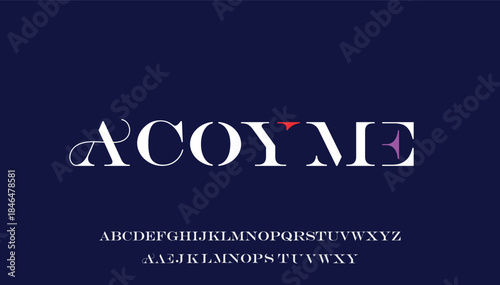 luxury stylish capital alphabet letter logo design