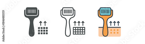microneedling grid of micro channels showing improved product absorption