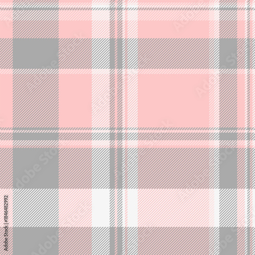 Hanukkah plaid texture vector, stationary seamless fabric textile. Image tartan check pattern background in light and dark gray colors.