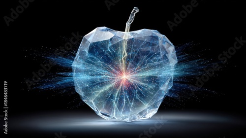 Crystal Apple with Energy Burst.