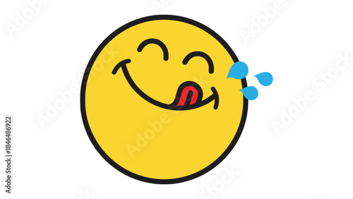 Laughing smiley face with tears of joy emoticon