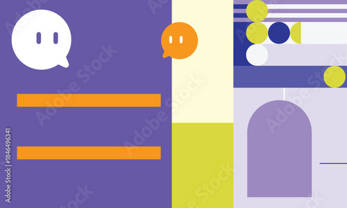 Playful Chat Interface Background