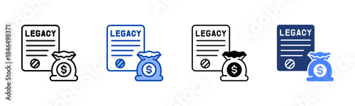 Legacy icon set multiple style collection