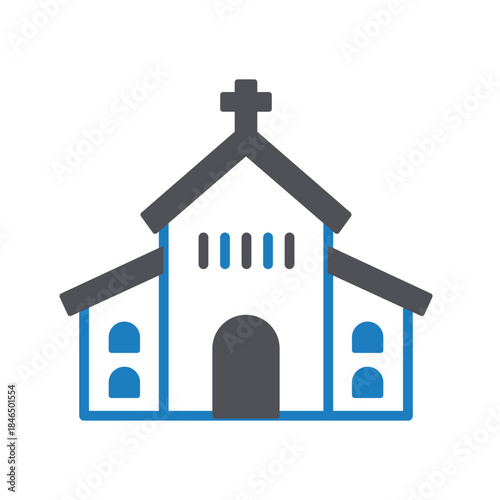Church Vector icon which can easily modify or edit