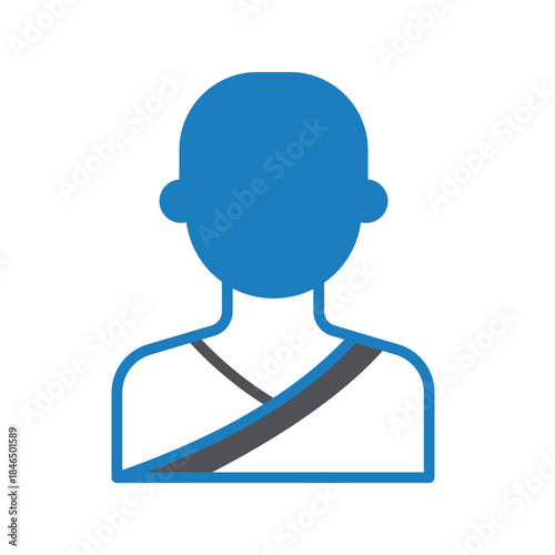 Buddha Vector icon which can easily modify or edit