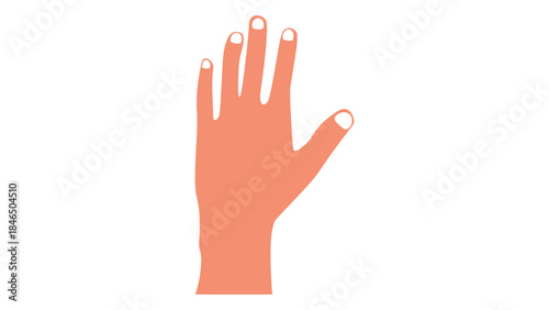 Human hand with skin condition or burn