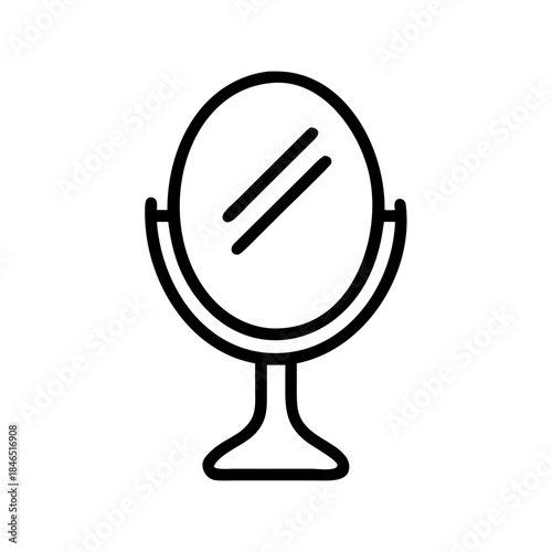 Bathroom mirror icon transparent background