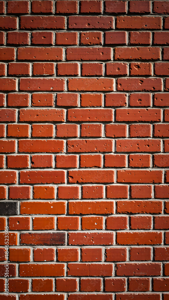Obraz premium High-Detail Red Brick Wall Texture