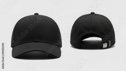 Simple black baseball cap