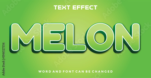 Melon editable text effect