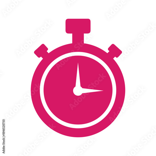 Pink stopwatch icon
