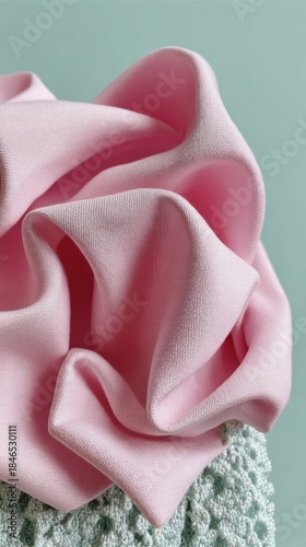 Wallpaper Mural Delicate rose-tinted fabric unfurls like a poetic blossom, embodying the essence of Japanese Hanami and Textile Day revelries Torontodigital.ca