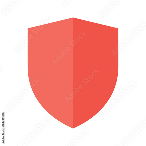 Free Download Red shield icon on white background - GFXLoad